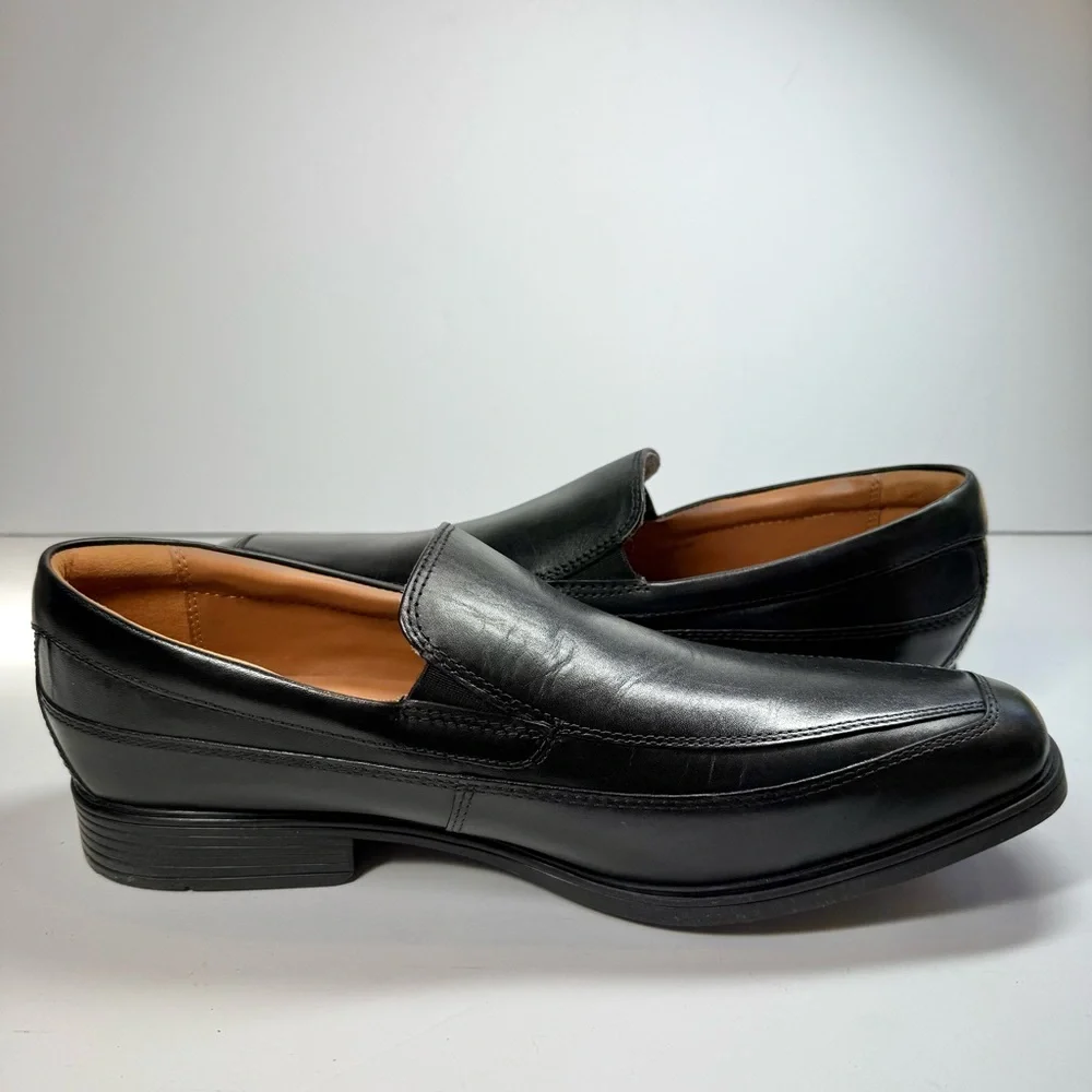 Clark’s Collection Tilden‎ Free Black Leather Men's Loafers Size 11 Wide